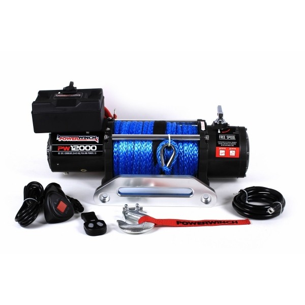 Автомобільна лебідка Powerwinch PW12000 12V з синтетичним тросом