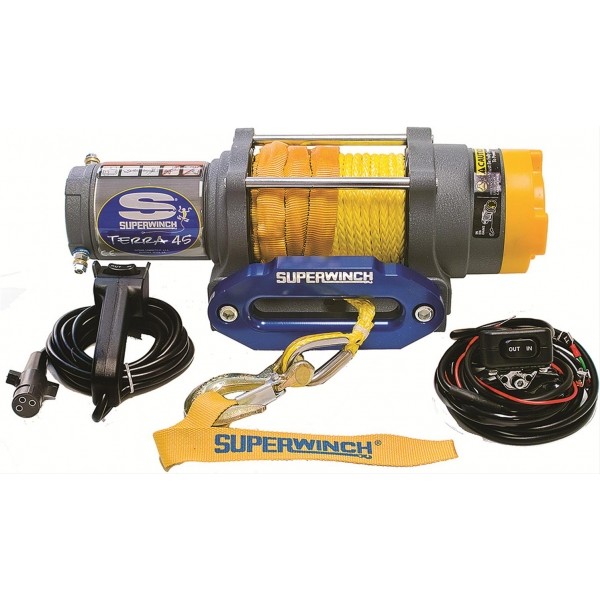 Лебідка TERRA 45 12V з синтетичним канатом