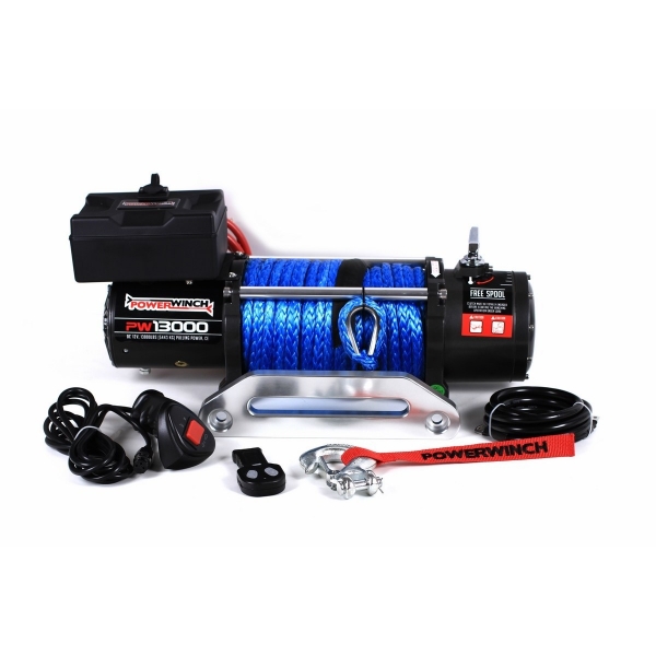 Автомобільна лебідка електрична Kangaroowinch PW13000SR-12V з синтетичним тросом 
