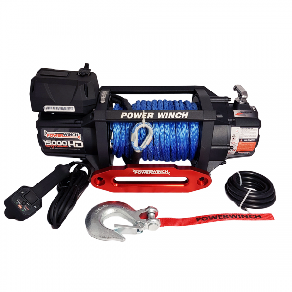 Автомобільна лебідка Powerwinch PW15000 Extreme HD 12V з синтетичним канатом