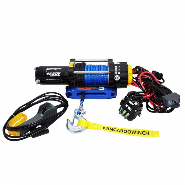 Автомобільна лебідка Powerwinch K45-ADV 12V з синтетичним тросом та пультом управління [K45-ADV]