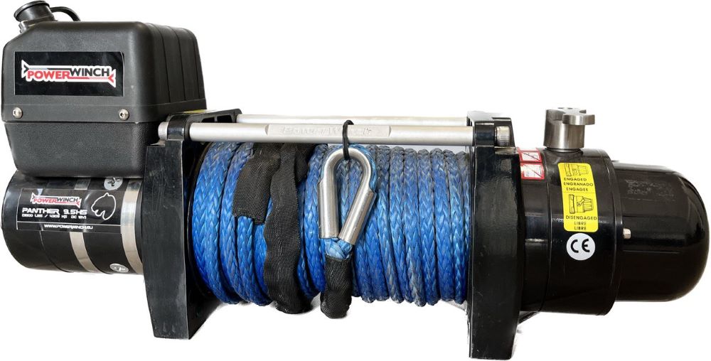Лебідка Powerwinch PANTHER 9.5 HS 12V 9500Lbs (4300кг) з Синтетичним Тросом