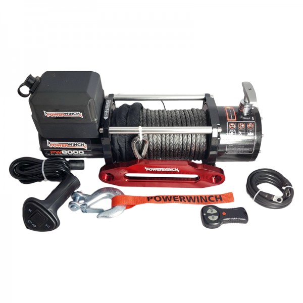 Автомобільна лебідка Powerwinch PW8000E-SR-12V з синтетичним тросом 